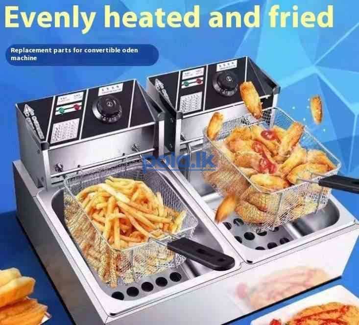 6 x 2 Electric double deep fryer 12l - photo 1