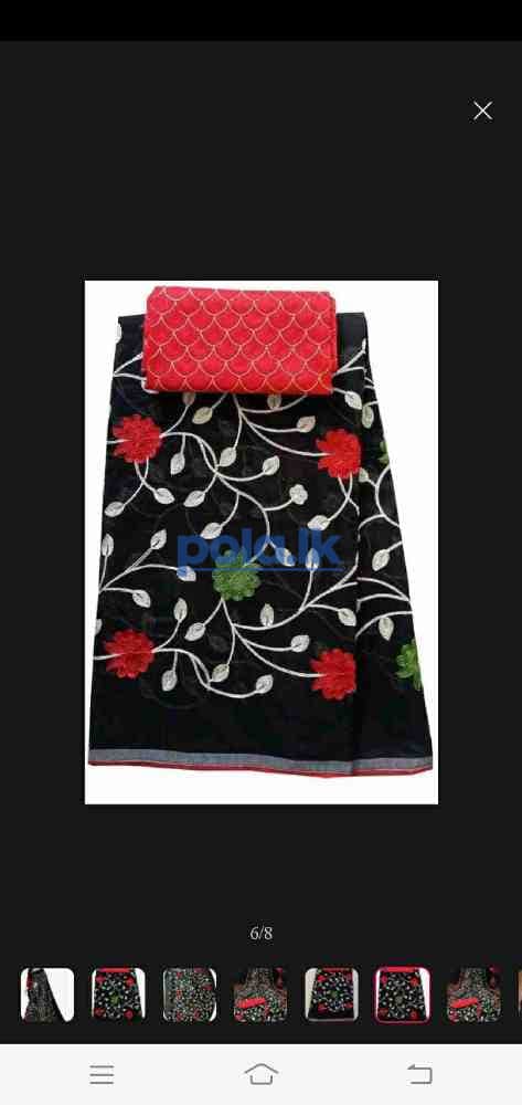 Embroider cotton sari - photo 4