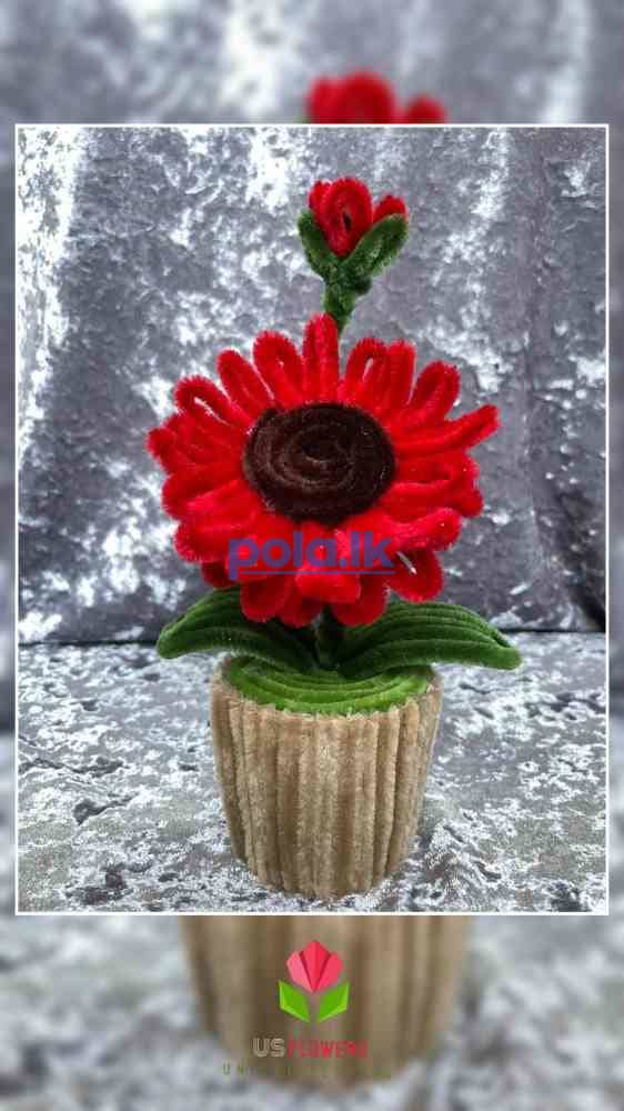 Pipe cleaner flower pots - photo 9