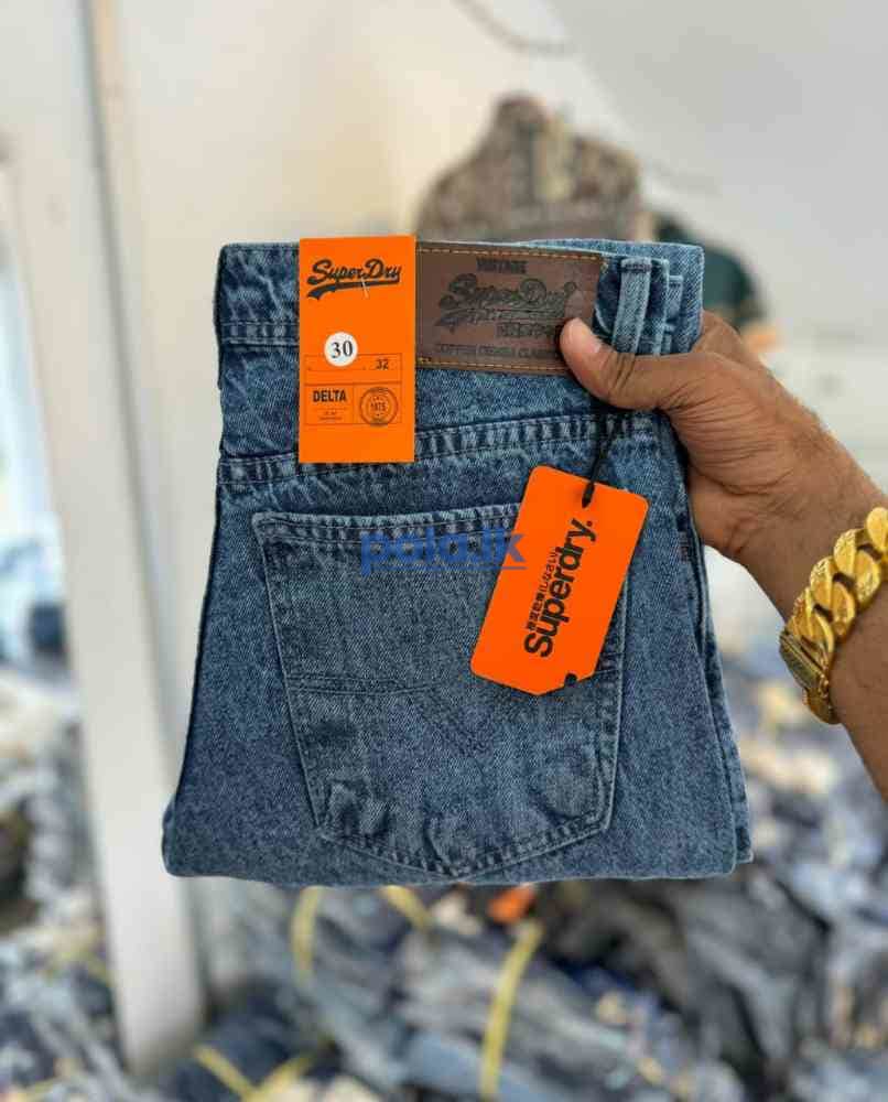 Men's super dry acid washed big fold denim - photo 2