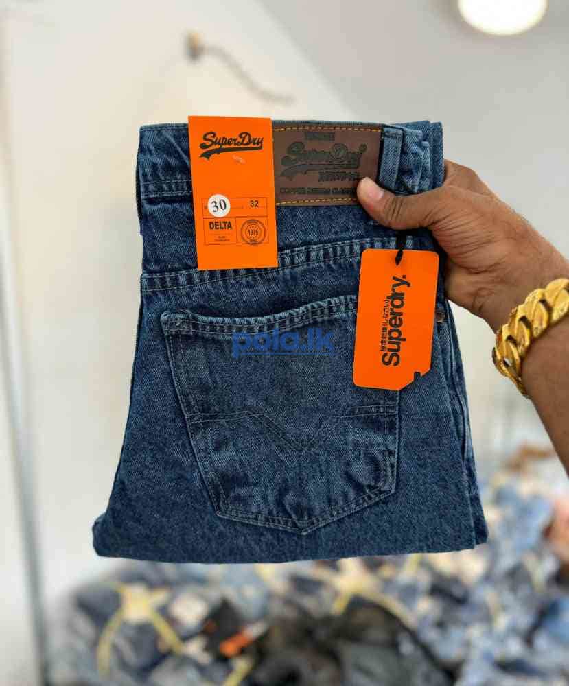 Men's super dry acid washed big fold denim - photo 1