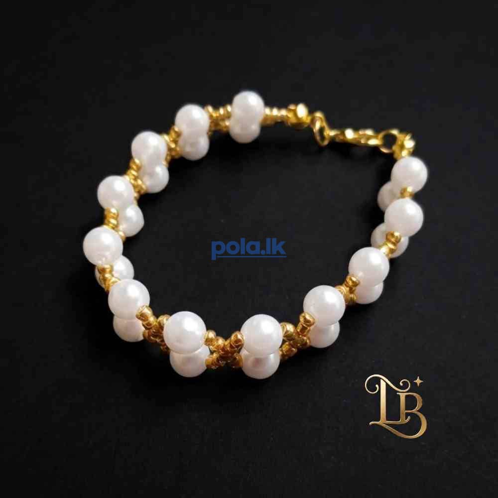 Pearl halo gold handmade pearl jewellery wholesale - photo 3