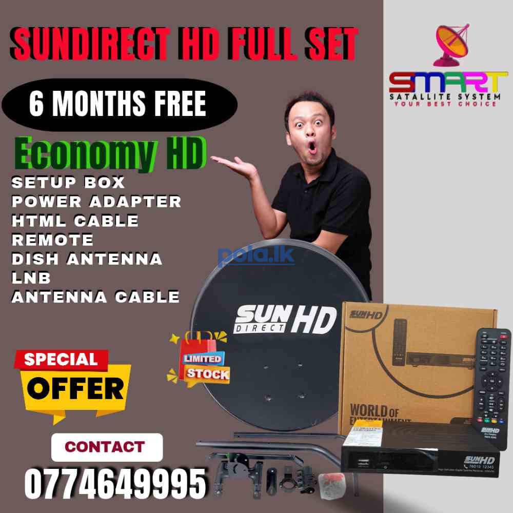 Sun direct HD setup box with dish antenna - photo 1