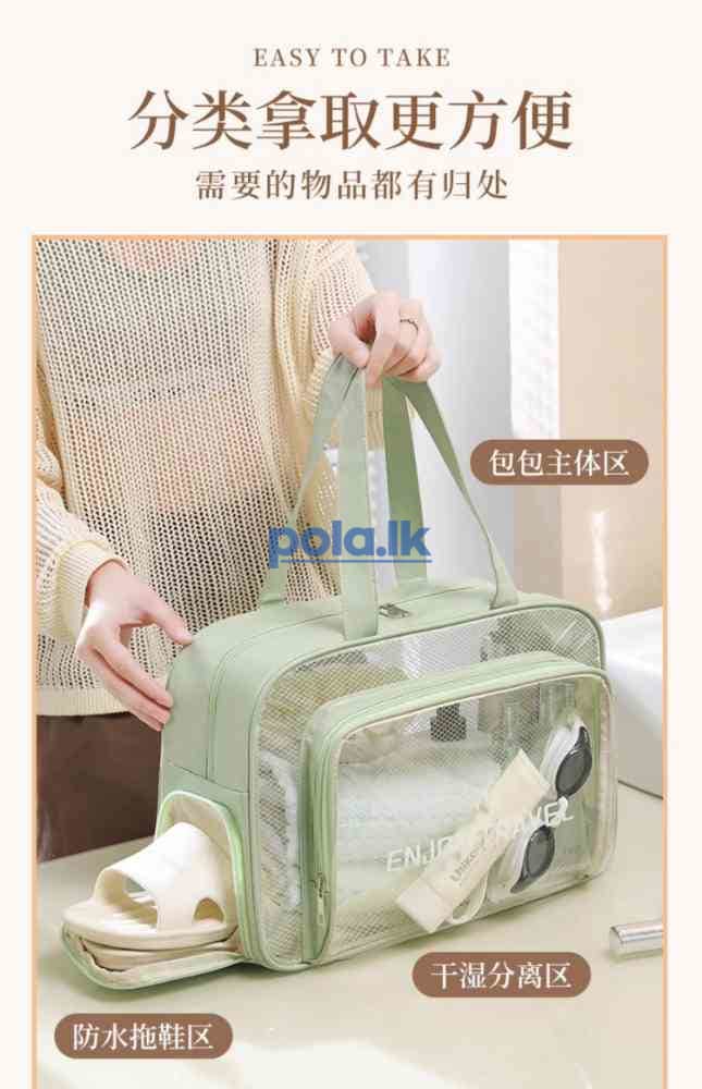 Clear waterproof travel toiletry bag - photo 3