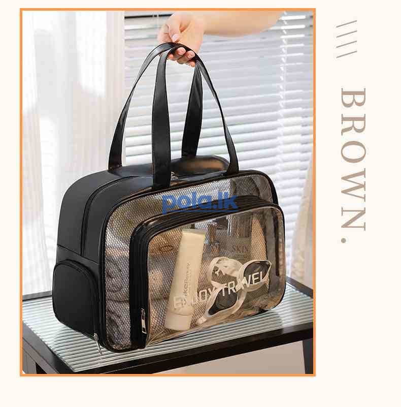 Clear waterproof travel toiletry bag - photo 16