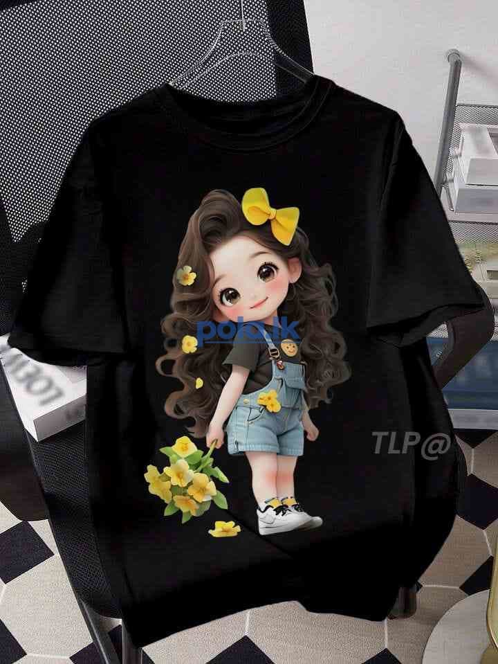 Cute cartoon girl's t-shirts - photo 6