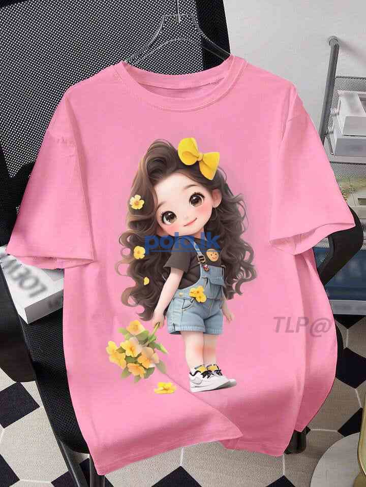 Cute cartoon girl's t-shirts - photo 2