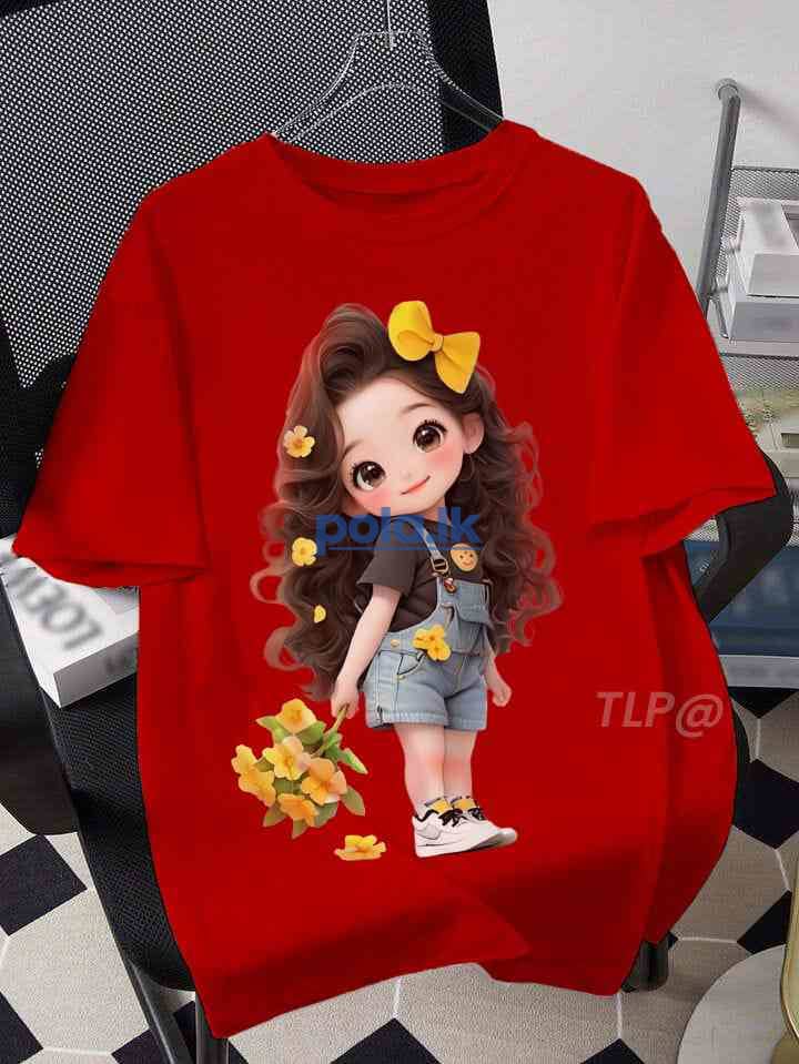 Cute cartoon girl's t-shirts - photo 1
