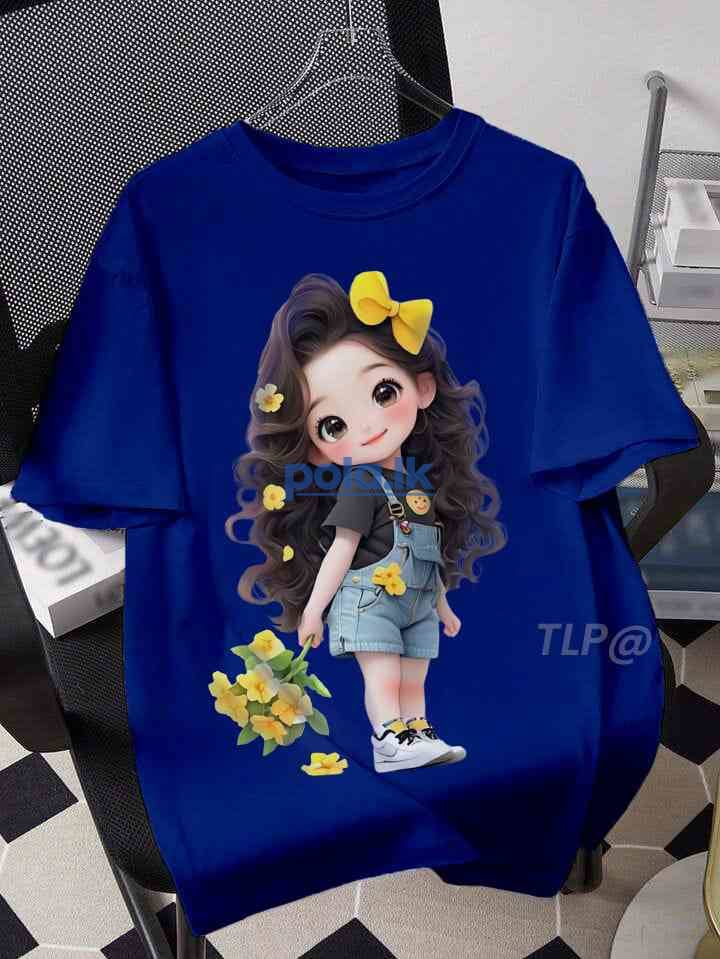 Cute cartoon girl's t-shirts - photo 3