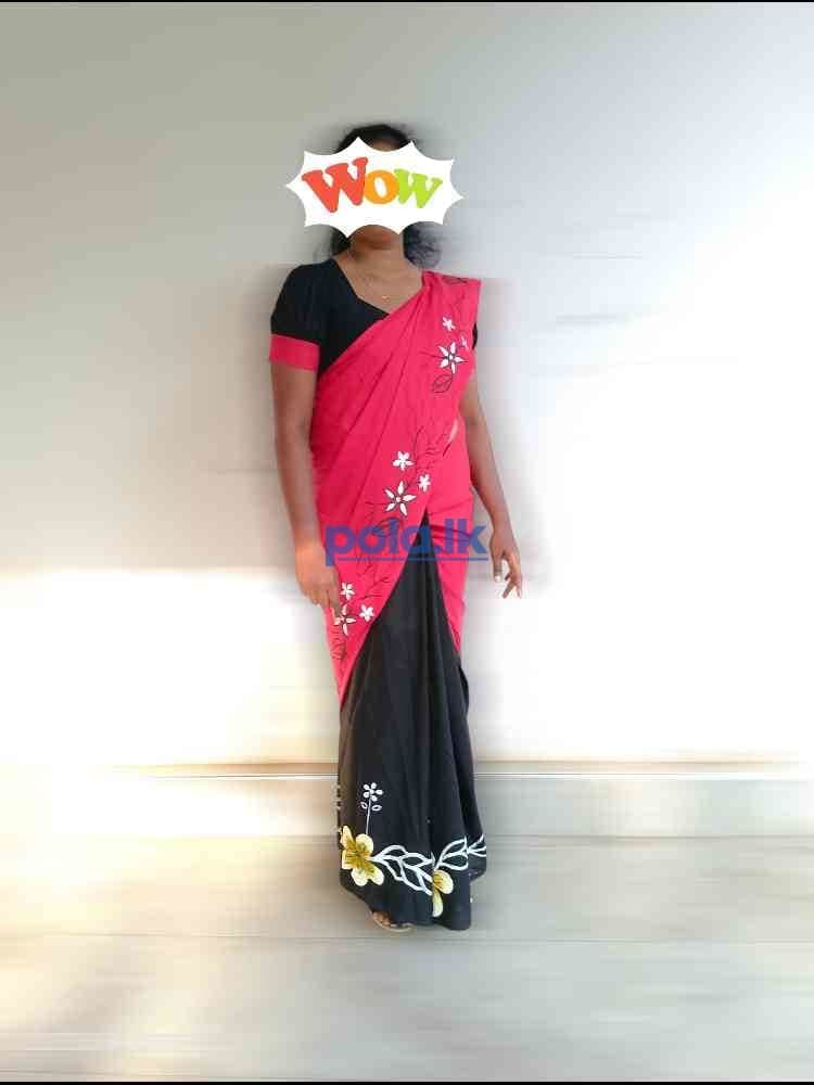 Hand painting saree - photo 5