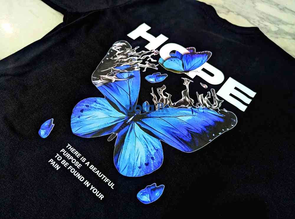 Drop shoulder oversized printed t-shirts - photo 3