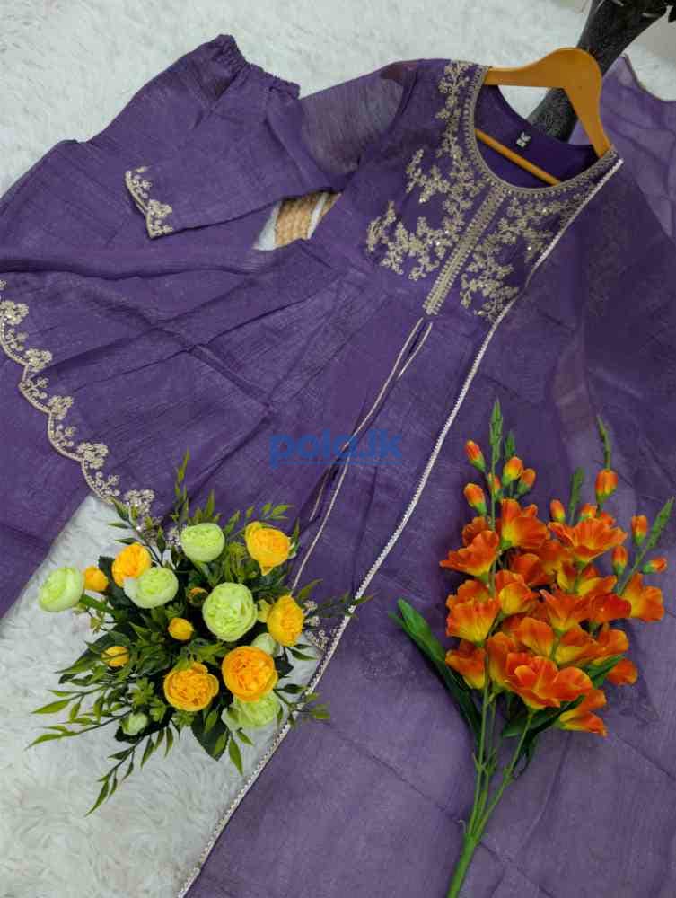 Women's pure crunchy silk kurta set's - photo 2