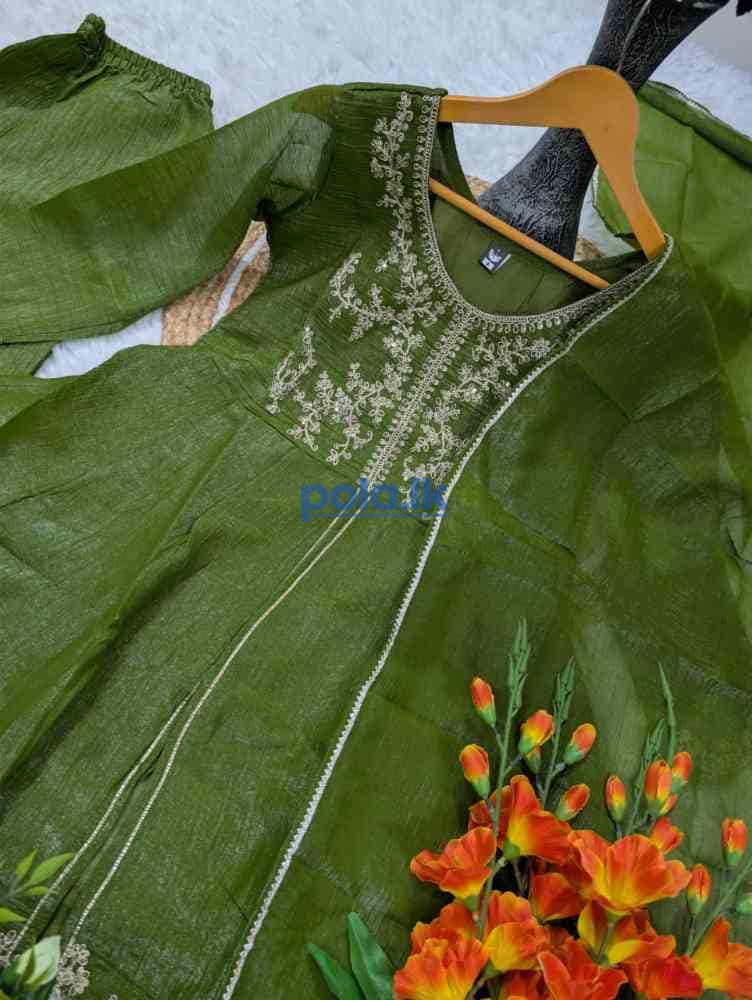 Women's pure crunchy silk kurta set's - photo 5