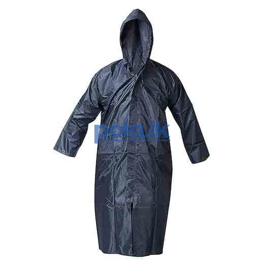 Human black rain coat - photo 1