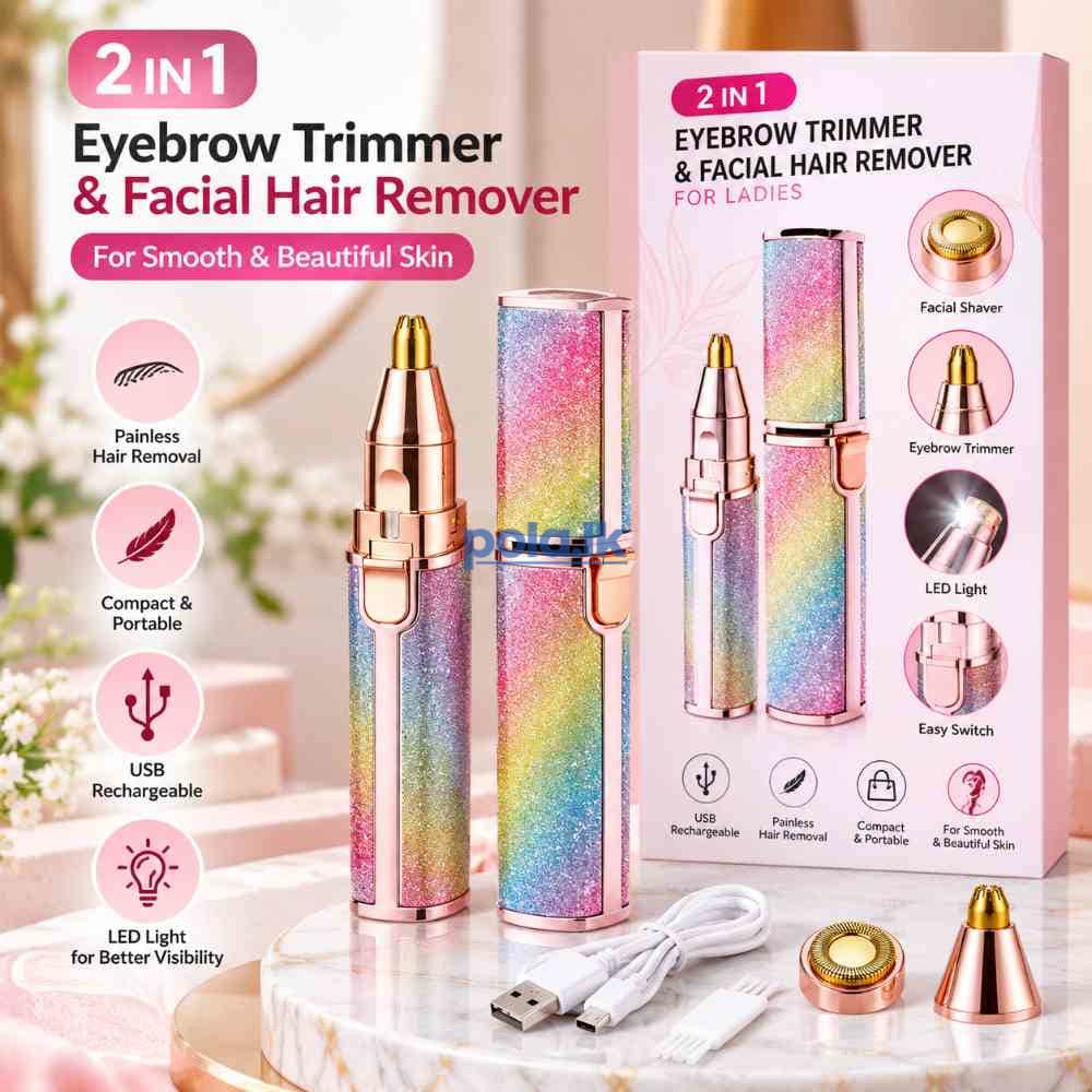 Electric Eyebrow Trimmer & Facial Hair Remover - photo 1