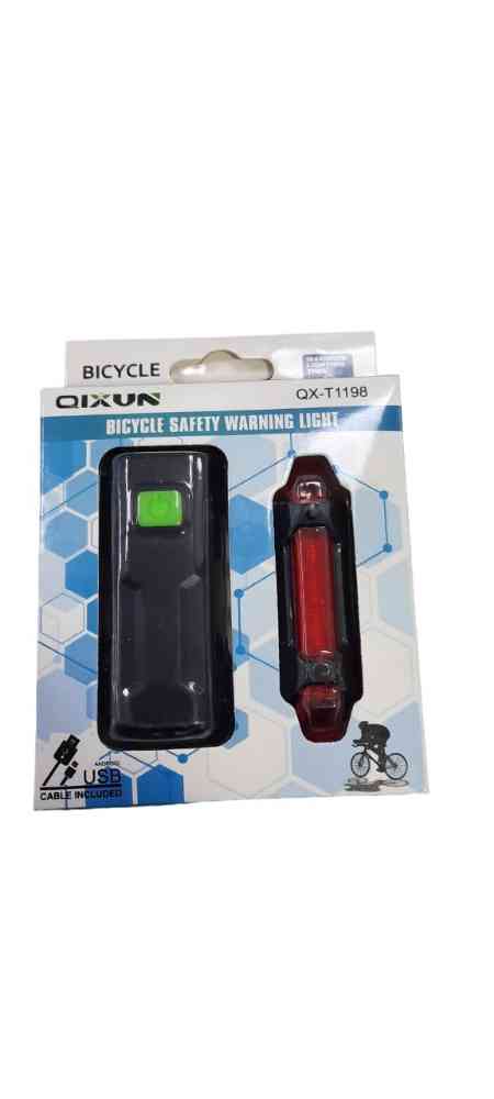 Rechargeable red bicycle light