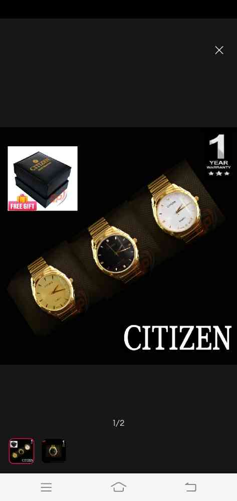 Citizen gold watches