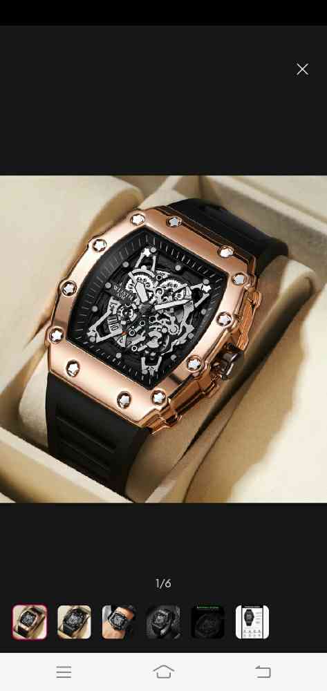 Waterproof men's watch