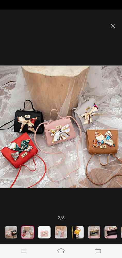 Square sling handbag