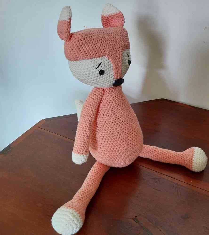 Amigurumi stuffed fox