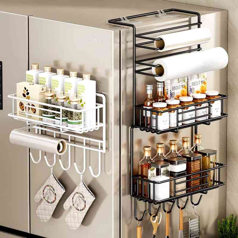 Wall-mounted spice shelf
