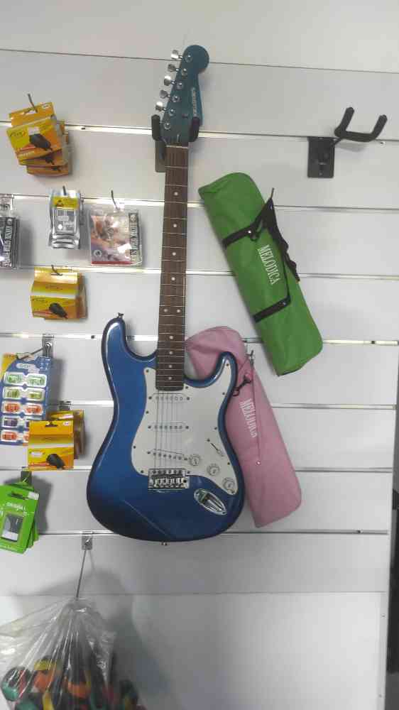 Lead guitar and bass guitar