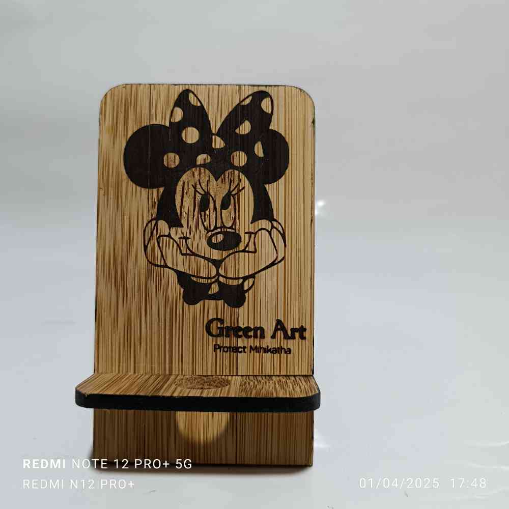 Bamboo phone stand
