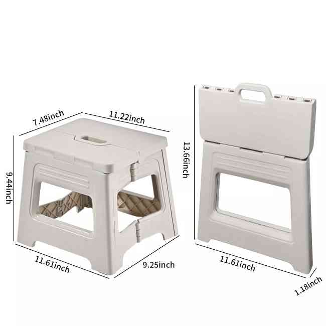 Plastics multi purpose folding step stool