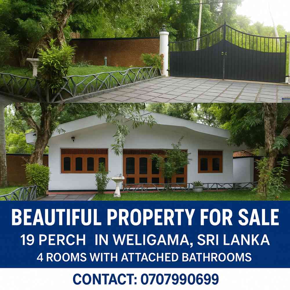Tourist villa for sale in weligama near to beach