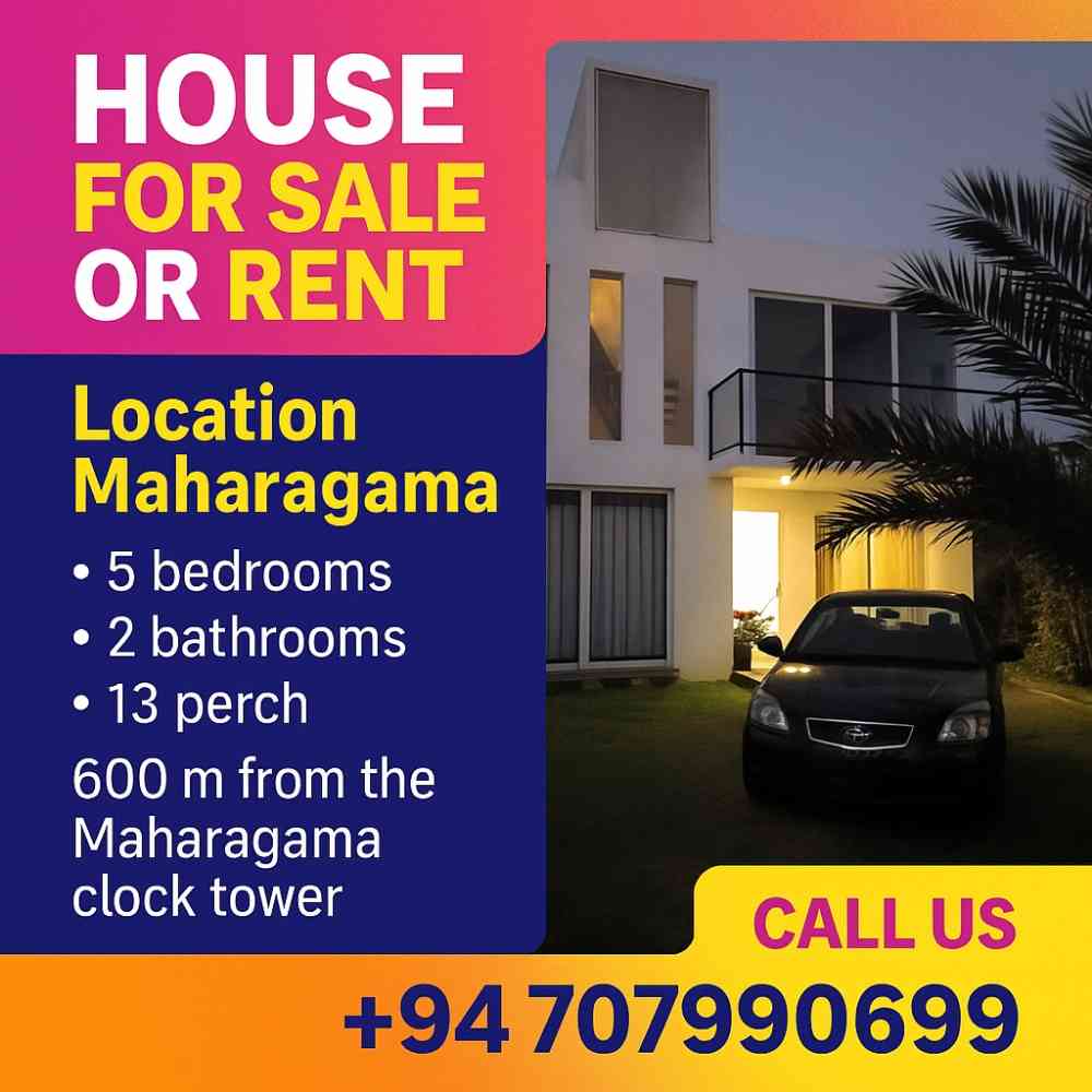 Modern house for rent in maharagama