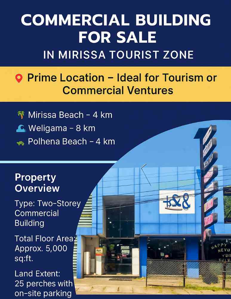Commercial building for sale in mirissa