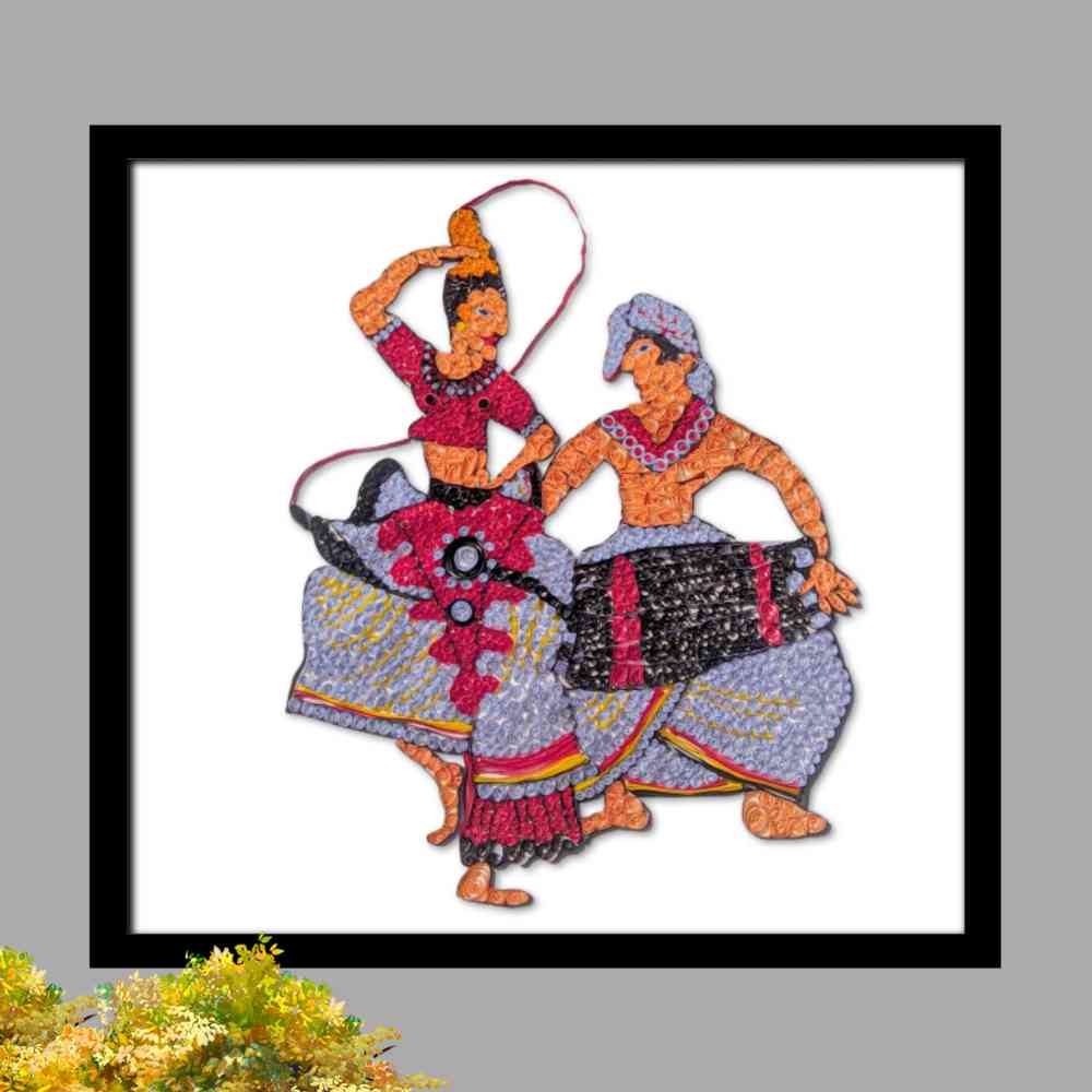 Handmade paper quilling wall art