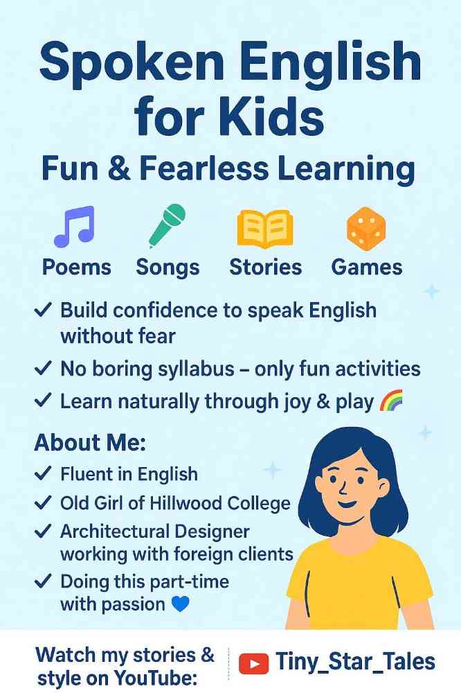 Online spoken english classes for kids
