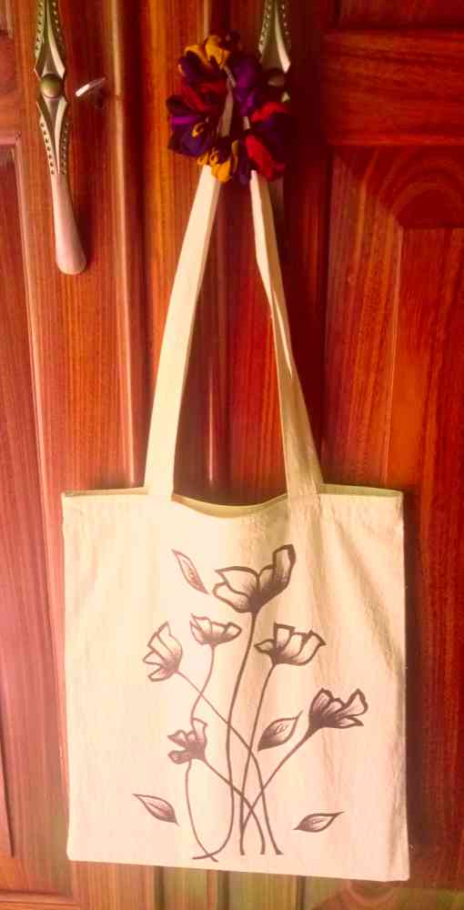 SeLa linen fabric easy tote bags