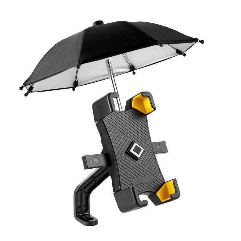 Umbrella bike mirror phone bracket