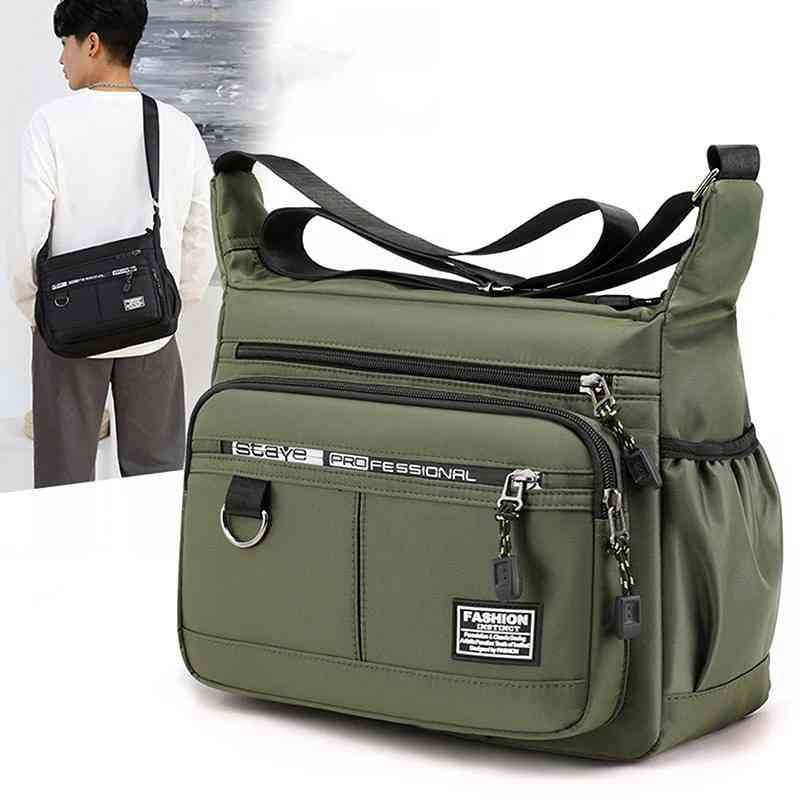 Canvas messenger mens bag