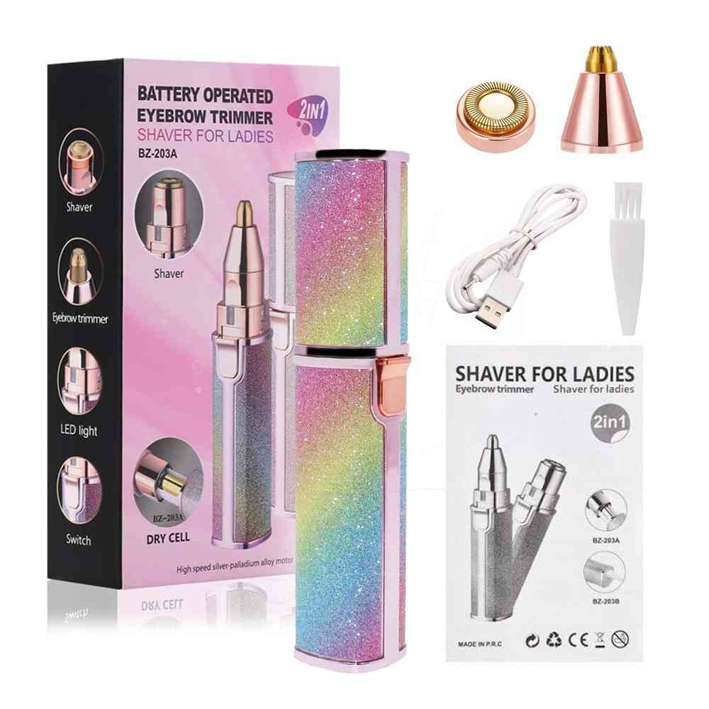 2 In 1 Eyebrow and facial trimmer
