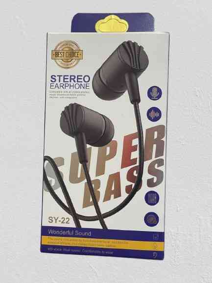 Stereo super bass earphone SY22-SY24