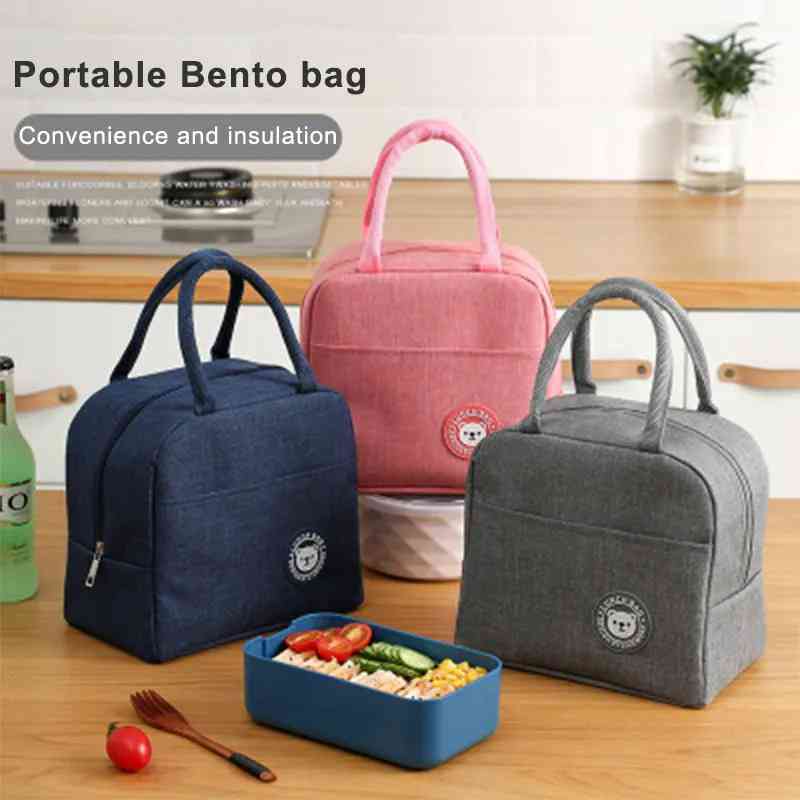 Hot and cold portable lunch bag