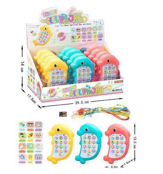 Dolphin design cell phone toy