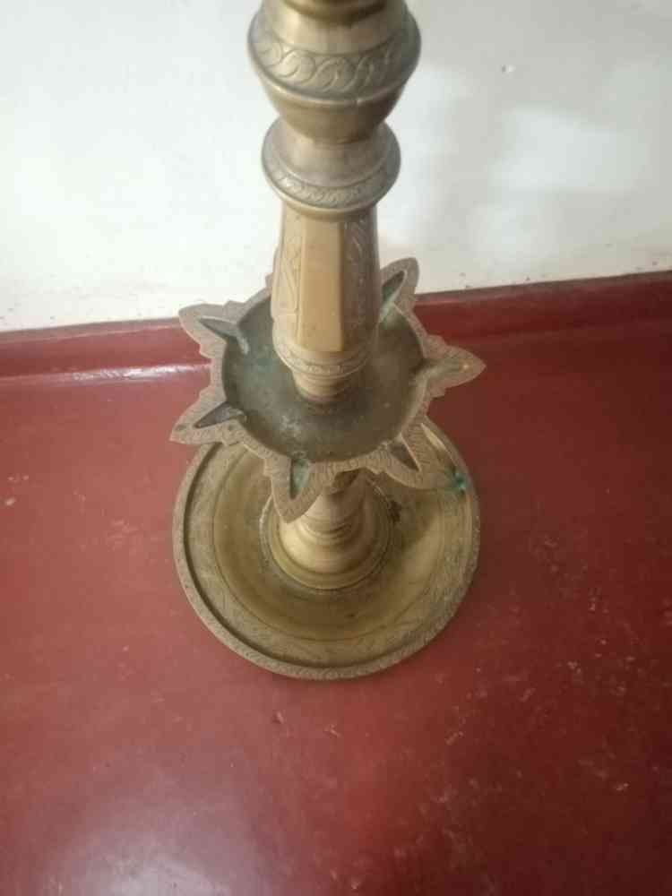 Traditional brass lamp