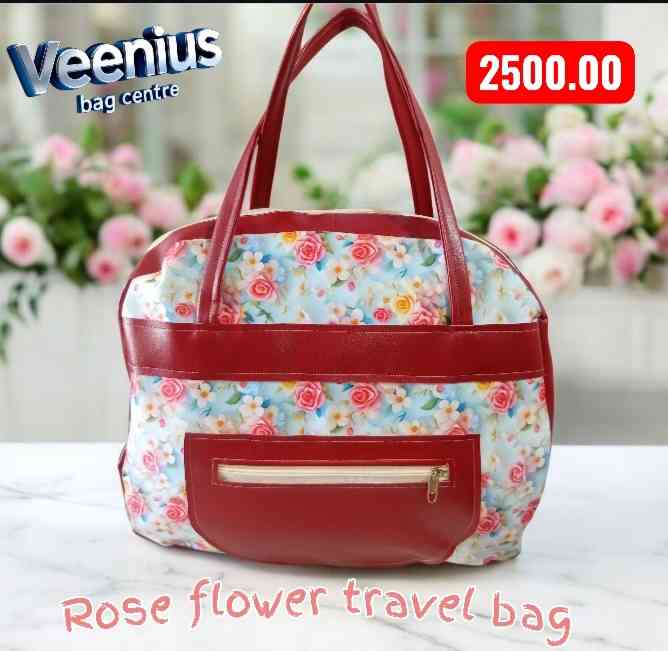 Rose flower travel bag