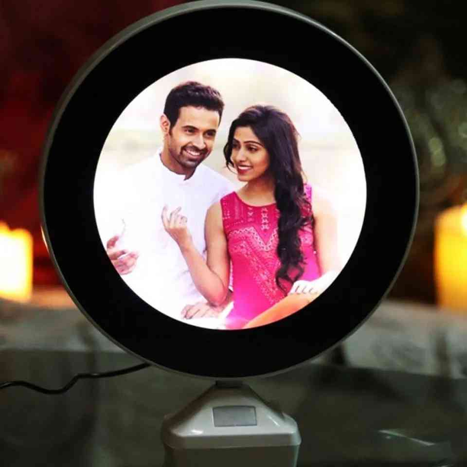 Magic mirror photo frame