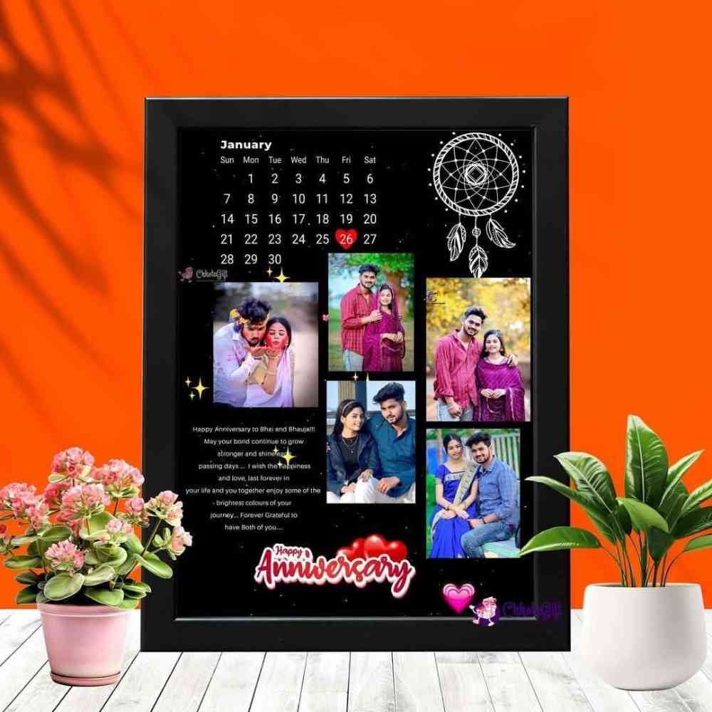 Glass photo frame