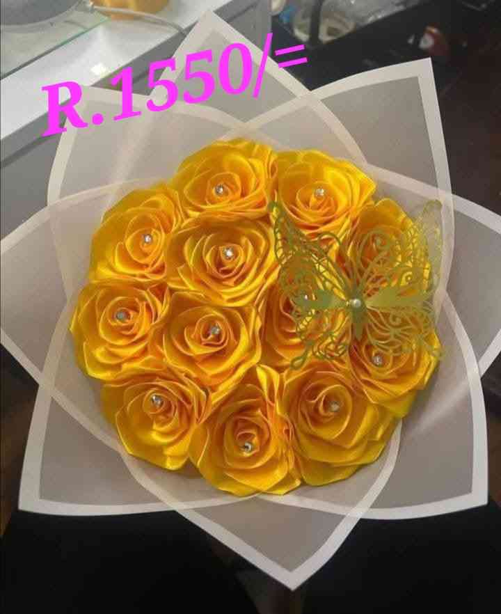 Ribbon flower bouque