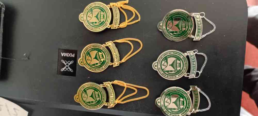 All kinds of school badges