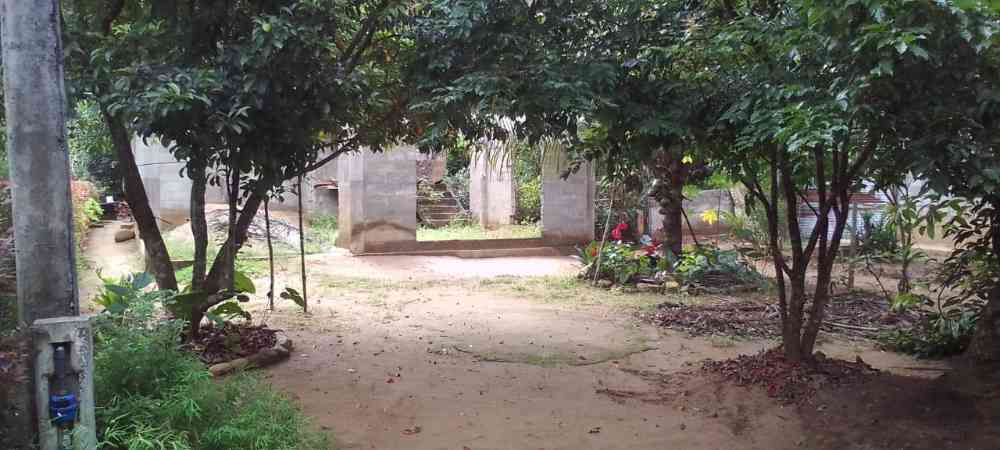 Land for sale with semi-finished house