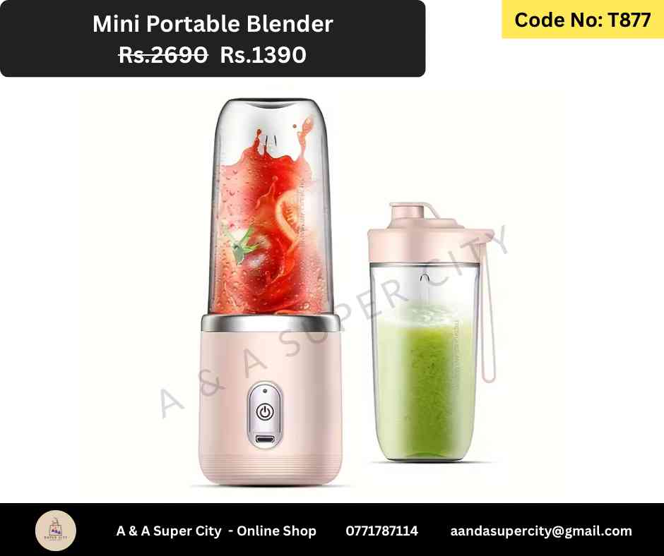 2 in 1 Small portable blender
