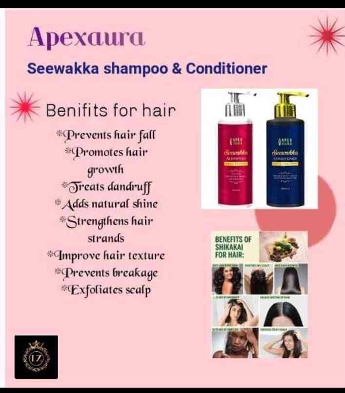 Seewaka shampoo and seewaka conditioner