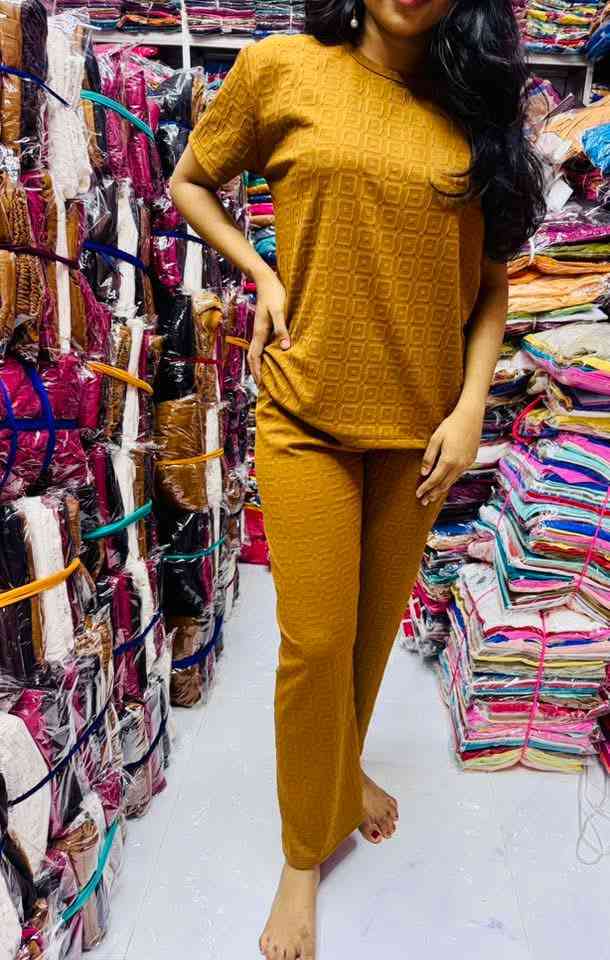 Pop corn fabric free size ladies full kit